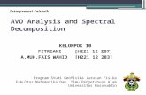 Avo analysis and spectral decomposition
