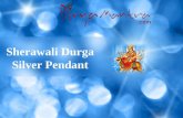 Sherawali durga silver pendant divyamantra spiritual jewellery