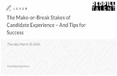 Ed Nathanson & Lever Webinar - The Make-or-Break Stakes of Candidate Experience