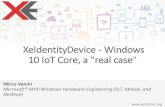 Windows 10 IoT Core, a real sample