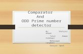 Comparator And ODD prime number detector