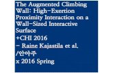 The Augmented Climbing Wall: High-Exertion Proximity Interaction on a Wall-Sized Interactive Surface