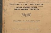 China,Burma-India; India-Burma Theater, Board of Review Holdings ...