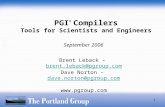 PGI Compilers and Tools