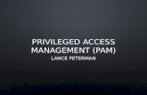 Privileged Access Management - 2016