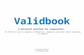 Validbook - presentation explainer