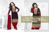 Tips to buy best fit designer salwar kameez