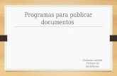 Programas para publicar documentos