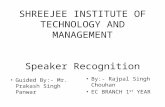 Speaker recognition system by abhishek mahajan