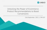 Webinar Preview -- Unlocking the Power of Ecommerce Product Recommendations to Boost Conversions