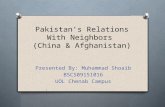 Pakistan’s relations with neighbors