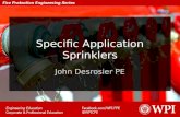 Fire Protection Engineering: Specific Application Sprinklers
