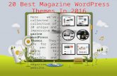 20 best magazine WordPress themes in 2016