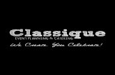 Classique Event Planning & Catering Brochure