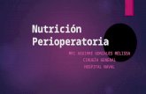 Nutricion perioperatoria -Cx general-  Hospital Naval