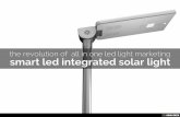 smart led integrated solar light