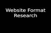 Format Research for Website