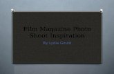 Film magazine photo shoot inspiration