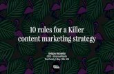 10 rules for a killer content marketing Strategy!