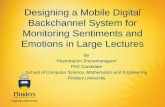 Designing a Mobile Digital Backchannel System for Monitoring Sentiments and Emotions in Large Lectures