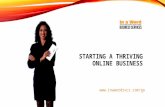 Starting a Thriving Online Business