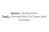 Firewall and its types and function