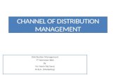 Channel of Distribution Management Unit 1