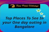 Top places to see in your one day outing in bangalore