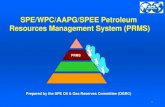 SPE/WPC/AAPG/SPEE Petroleum Resources Management System ...