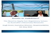 Assets or Liabilities - The Need to Implement Fair Regulatory Valuations for Australia's Electricity Networks - 5 May 2016