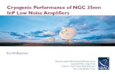 Cryogenic Performance of NGC 35nm InP Low Noise Amplifiers