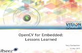 "OpenCV for Embedded: Lessons Learned," a Presentation from itseez