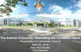 UWI Vice-Chancellor's Report to University Council