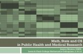Math, Stats and CS in Public Health and Medical Research