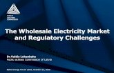 The Wholesale Electricity Market and Regulatory Channenges