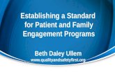 Creating a standard of care for patient and family engagement