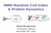 NMR Random Coil Index & Protein Dynamics