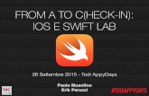 From A to C(heck-in): iOS e Swift Lab - Todi Appy Days 2015