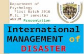 international Disastermanagement