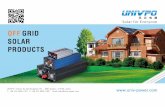 off grid solar product UNIVPO