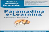 Panduan e-Learning Bagi Mahasiswa Edisi Kedua, Tahun 2013 | 1