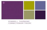 1.6 edward l. thorndike connectionism theory
