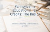 Pennsylvania Tax Credits: The Basics
