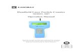 Handheld Laser Particle Counter Operation Manual