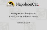 Instagram user demographics in North, Central and South America