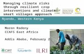 Managing climate risks through resilient crop interventions and climate-smart villages approach