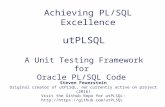 utPLSQL: Unit Testing for Oracle PL/SQL
