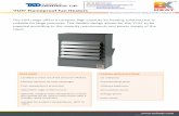 FUH Unit Air Heaters Exheat Flameproof Fan Heaters - Hazardous Area Industrial Air Warmers - Spec Sheet
