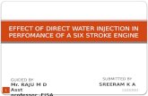 Effect of direct water injection in perfomance of
