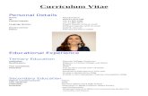Curriculum Vitae - Rebekah